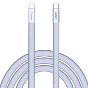 Kabel Verbatim Sync & Charge SoftTouch USB-C na USB-C - 100 W, 120 cm, vijoličen (30278)