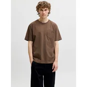 JACK & JONES Majica JJEDover rjava