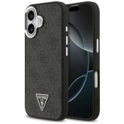Guess GUESS ovitek za IPHONE 17, združljiv z MagSafe GUHMP17SP4TSRCMK (PU 4G z logotipom trikotnika SL) črn