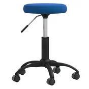 Vidaxl Masažni stol žametno moder