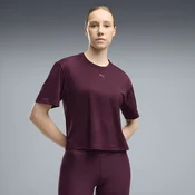 PUMA CLOUDSPUN Relaxed Tee Women, Clothing, Ruby Noir Heather, 3XL