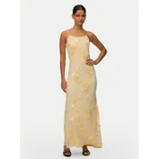 Vero Moda Večerna obleka Quinn 10348532 Rumena Regular Fit