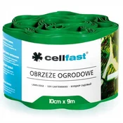 Cellfast Zelena plastična vrtna obroba 10 cm x 9 m