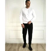 Crne muške trenerke sa ranflom u uckurom