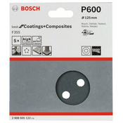 Bosch Brusni papir F355 125 mm G600  2608605122, 5 komada