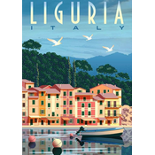 Ravensburger Puzzle Razglednice iz Ligurije 1000 kosov