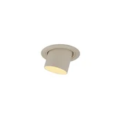 Moderni vgradni reflektor bež GU10 50 mm okrogel nagibni - Installa