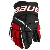 Hokejske rokavice Bauer Supreme MACH Black/Red Junior 10 palcev