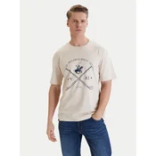Beverly Hills Polo Club Majica W126-BHMTS-1020-39P Bež Regular Fit