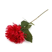 Umetna krizantema - (O18 cm) rdeča odprta