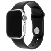 shumee GUMIJAST ŠPORTNI PASČEK ZA APPLE WATCH 3 4 5 6 7 8 9 SE 38/40 MM ČRNEGA OBLIKOVALCA