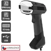 Virtuos CCD 2D DPM industrijski čitalnik HT-880DPM, USB, temno siva