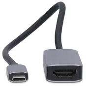 NEDIS kabelski adapter USB-C/USB 3.2 Gen 1/ USB-C konektor - HDMI vtičnica/ okrogel/ črn/ BOX/ 20
