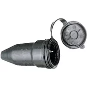 Brennenstuhl Gumirana varnostna vtičnica 230 V črne barve IP44 Brennenstuhl 1082050