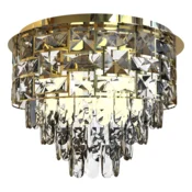 Plafonsko svetlo LUXURIA 9xE14/40W/230V, precnik 48 cm, zlatna