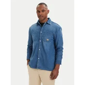 KARL LAGERFELD Jeans srajca 605903 562876 Modra Regular Fit