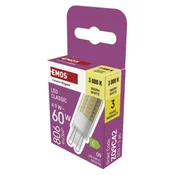 LED žarnica Classic JC/G9/4,9 W (60 W)/806 lm/Toplo bel