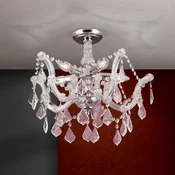 ORION Elegantni kristalni stropni luster Caroline - Dnevni boravak/blagovaonica - srebrna, prozirna - Metal