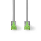 Nedis Omrežni kabel Cat 8.1 | S/FTP | RJ45 Moški | RJ45 Moški | 15,0 m | Okrogla | LSZH | Siva | Oznaka