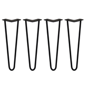 MONSTER 4 x 16 sponke za lase - 2 kraka - 12 mm - črne, (5000151862)