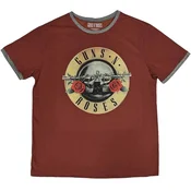 Guns N Roses Classic Logo (Ringer) Red XL Majica