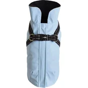Bobby Pasji dežni plašček Tom, ice blue - 48L