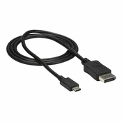 StarTech.com 3ft/1m USB C to DisplayPort 1.2 Cable 4K 60Hz - USB Type-C to DP Video Adapter Monitor Cable HBR2 - TB3 Compatible - Black - external video adapter - STM32F072CBU6 - b