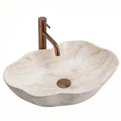 REA-U0619 - Umivalnik za pult PEARL 38x50,5 cm keramika/bež
