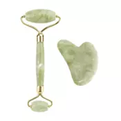 RoxnRoll Jade roller + Gua Sha