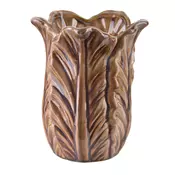 Mondex Vaza keramika Lettu Wazon 16x16x20 cm rjava 1 kos, (5000191496)
