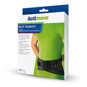 Actimove SE ledveno-križna opornica s 4 jeklenimi imobilizatorji in zategovalnimi trakovi, velikost XXL, črna (114 cm - 124 cm) (7554124) (k=12)