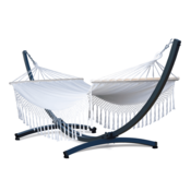 Potenza Stojalo TYTAN + viseča mreža 220x160 SANTIA XL s prečkami, ekru, osnovno
