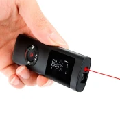 Netscroll Laserski mjerac udaljenosti 6 u 1, digitalni metar do 40 m dometa, LCD ekran, USB punjenje, kompaktan i precizan ±0,0015 m, DistanceMeter