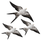 Aberto Design Zidna dekoracija Flying Swallow 2, 3 komada