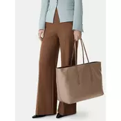 Ročna torba Calvin Klein Emblem Aop Large Tote W/ Pouch LV04F3364G Bež