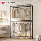 Chuanjing Stalak za odecu, 200x120 cm, Crni