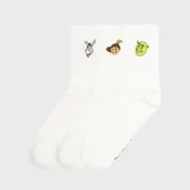 Cropp - Komplet 3 parov nogavic Shrek - bela