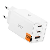 Stenski 67W polnilec Spigen EE673EU 2x USB-C, GaN, Quantum Boost - white