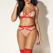 Mapale Ženski sexy bodi, Dvodelni, Crveni