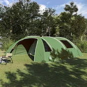 vidaXL vidaXL Tunelski šotor s streho Zelena in Bela 700 x 590 x 215 cm, (5000091098)