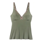 LASCANA Bikini zgornji del Adelin  bež / rjava / oliva / črna