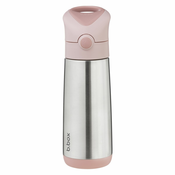 b.box termo steklenička s slamico, 500 ml blush crush