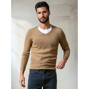 DStreet Sweter męski brązowy