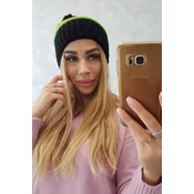 Womens Cap Kinga K297 Black + Orange + Neon Green