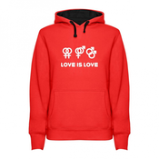 Hoodie womens Love is Love