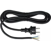 shumee PRIKLJUČNI KABEL Z RAVNIM VTIČKOM IP44 3*2,5 H07RN-F 3M ČRN