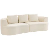 Homestar Sofa 3-sedežna 260x106x82 cm krem