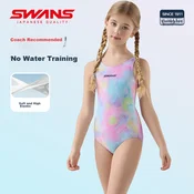 Swans Jednodelni kupaci kostim za devojcice, Roze-plavi