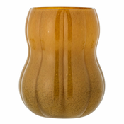 Smeda staklena rucno izradena vaza (visina 20 cm) Pumpkin – Bloomingville