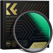 K&F 67mm, Blue Streak Filter, 2mm Thickness, HD, Waterproof, Anti Scratch, Green Coated